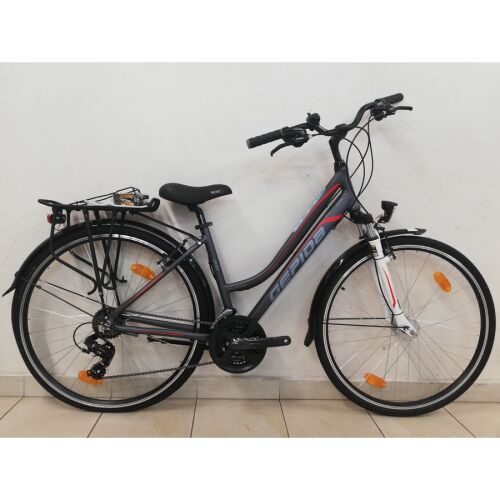 Gepida Alboin 200 Női Trekking Kerékpár, Szürke-Piros