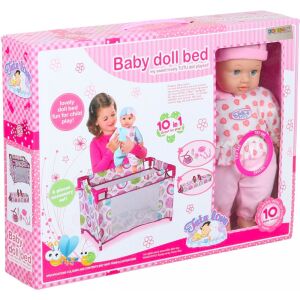 10 az 1-ben játék, Baba hangokkal, ággyal és kiegészítőkkel - Krista®