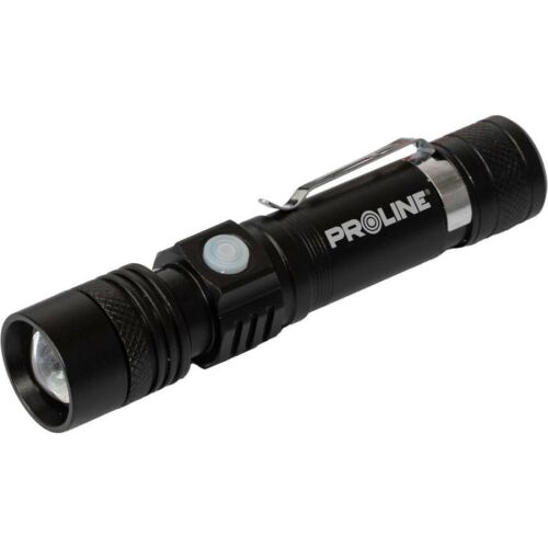 Proline 51042 - alumínium usb-c zseblámpa, 300 lm, zoom, 3 fényerő mód, fekete 119824848