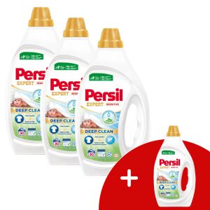 Persil Sensitive Gel Detergent lichid 3x1,35L - 90 spălări + 1 cadou