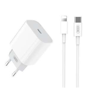 XO L77 încărcător de alimentare Type-C alb 20W + cablu de date iPhone 8pin 40761341 Încărcător de telefoane