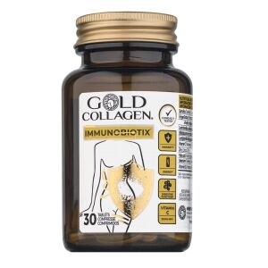Táplálékkiegészítő az immunitás és a bélrendszer egészségéért, Gold Collagen, Immunobiotix, 30 kapszula