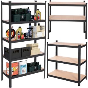 Springos fém Salgó polcrendszer MDF lapokkal, 150x75x30cm - Max. 675kg teherbírás