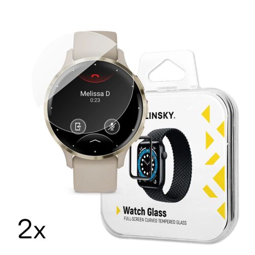 Wozinsky 2 darabos edzett üveg képernyővédő Garmin Venu 3S okosórához - Wozinsky