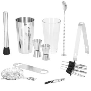 Set de cocktailuri din oțel inoxidabil cu 14 piese 119845906 - Springos