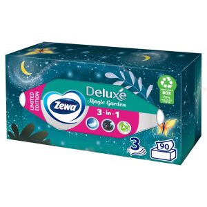 Zewa Deluxe Magic Garden 3 u 1 neparfimirani papirnati maramice, limitirano izdanje, 90 komada - Papirnata konfekcija