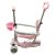 Pepita Ace 5-in-1 Multifunctional Kids Scooter with Seat and Push Handle, Pink, side view