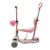 Pepita Ace 5-in-1 Multifunctional Kids Scooter with Seat and Push Handle, Pink, side view