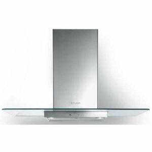 Faber NICE LED SRM X/V NS A60 Range Hood - Stainless Steel and Glass - Microwave, Range Hood and Cooktop