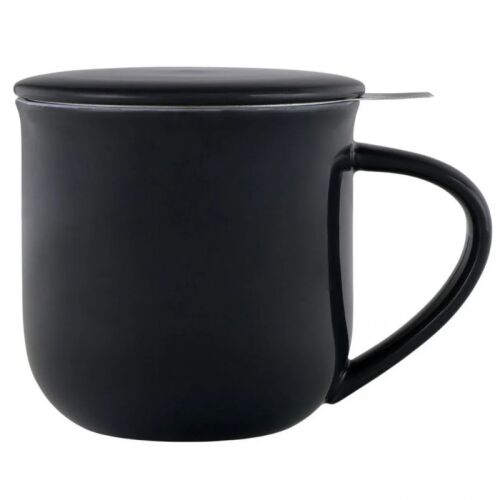 Viva Scandinavia Minima EVA V81445 Teáscsésze szűrővel és fedéllel, Sötétkék, Porcelán, 380 ml - Tálalás