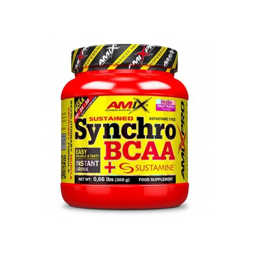 Energetizáló por gyümölcs puncs ízzel, Synchro BCAA, AMIX, 0,300 kg 119871753