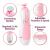 Elektrische Nagelfeile, Maniküre-Set für Babys, Kinder und Erwachsene, 6 Köpfe, rosa LED-Beleuchtung 119872273