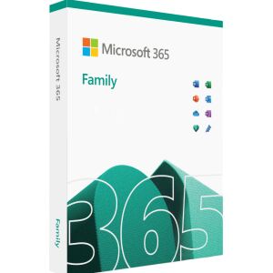 Microsoft 365 Family, 1 éves előfizetés akár 6 felhasználó számára, tartalmazza a Word, Excel, PowerPoint alkalmazásokat és a OneDrive felhő tárhelyet. - Microsoft