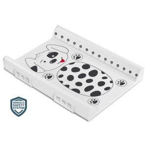 Saltea de scutece Sensillo Safety System cu design de câine, 70 cm, albă - Schimbarea scutecelor