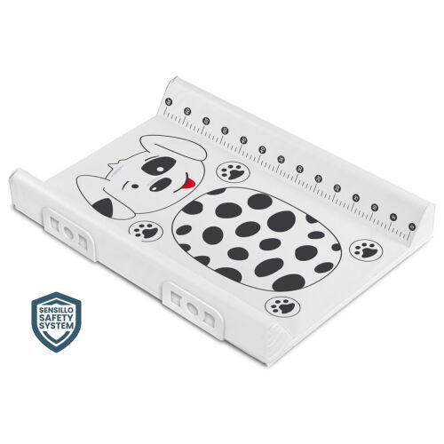 Sensillo Safety System pelenkázó lap kutyás mintával, 70cm, fehér