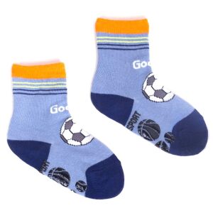 Yoclub ABS csúszásgátlós zokni 17/19 - kék/focilabda 119888216 - Yoclub