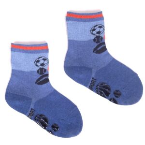 Yoclub ABS csúszásgátlós zokni 17/19 - kék/narancs/sport 119888225 - Yoclub