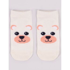 Yoclub pamut bokazokni 23/26 - krém/maci 119888262 - Yoclub