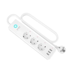 Prelungitor inteligent Gosund P1 PLUS WiFi cu 4 prize AC și 3 porturi USB - Prize