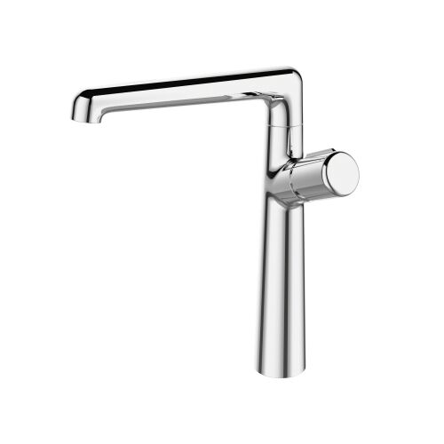 Laveo PRETTO fürdőszoba/konyhai csaptelep, króm, ferde nézet