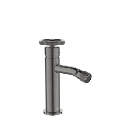 Laveo MURO egykaros bidé csaptelep, szálcsiszolt grafit kivitelben