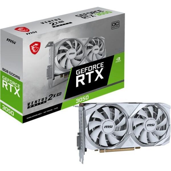 Msi videokártya pci-ex16x nvidia rtx 3050 ventus 2x xs white 8gb...