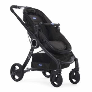 Urban Plus Crossover Kinderwagen mit geriffelten Geländerädern, schwarz - Babys & Toddler