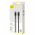 Baseus Type-C - Type-C black-grey fabric data cable 2m 5A 93630908
