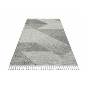 Dywan Bakero Kelim Soho 08 szary multi, wzór geometryczny, 130x190 cm - Dom i ogród