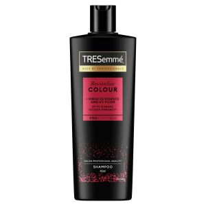 Шампоан TRESemmé Revitalise Colour за боядисана коса, 400ml, с екстракт от хибискус и UV филтър за до 12 седмици сияйна коса - Шампоан
