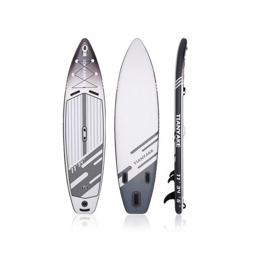 TIANYAKE felfújható evezőlap, 335x86x15 cm, fehér és szürke, tartozékokkal