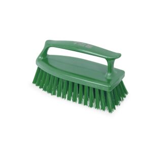 Zelená čistiaca kefa Igeax s rukoväťou, stredné štetiny - Čistiace zariadenia