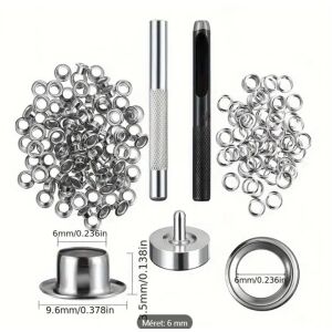 Fűzőlyuk készlet 4-6 mm