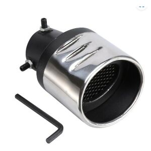 Univerzális autó kipufogódob rozsdamentes acél kipufogócső króm díszítés