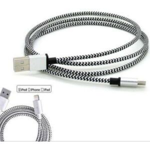 Textil bevonatú, törésmentes iPhone adat és töltőkábel 3 m szürke,