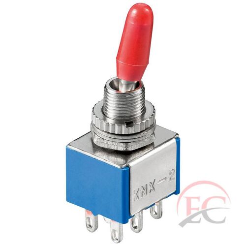 Goobay 10021 karos kapcsoló, szigetelt kapcsolókar, 2 állású ON-ON kapcsoló