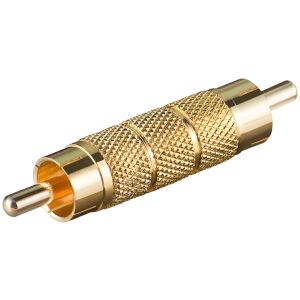 Goobay RCA apa-apa adapter - Aranyozott RCA csatlakozó - RCA kábel