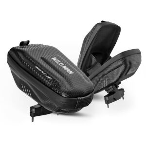 Wildman E7S vízálló kerékpár nyeregtáska, fekete, ferde nézet - Kerékpár kiegészítő