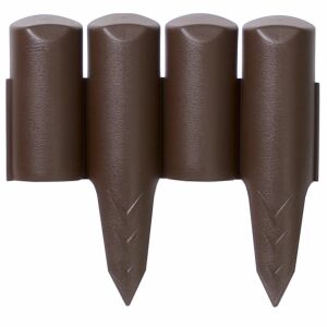 Bordură Palisadă, maro, bordură de grădină, 2,5m, maro, bordură de grădină, bordură de pat de flori, bordură de gazon, bordură de grădină, bordură de pat de flori, bordură de gazon - Borduri gradina