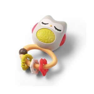 Gryzak grzechotka sowa BabyOno izolowany - Opieka stomatologiczna dla niemowląt