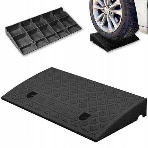 Schwarze Gummibordsteinrampe für Einfahrt, Gehwegzugang