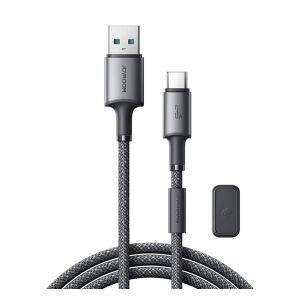 JOYROOM UNLIMITED adatkábel USB - Type-C, 120cm + mágneses kábelrendező, SZÜRKE 119960675 - Adatkábel