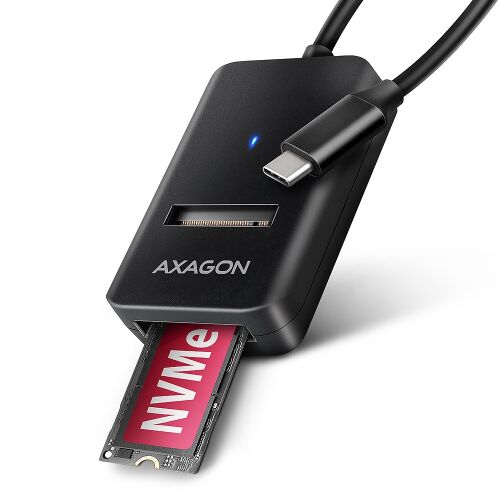 HUB USB Axagon AXAGON ADM2-CM USB-C 10Gbps - M.2 NVMe & SATA SSD adaptér, kabel USB-C 10cm 119960972