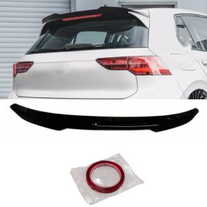 Golf 8 PRO/R-line Heckspoiler Style 1 Glänzend Schwarzer ABS-Kunststoff AutoVision