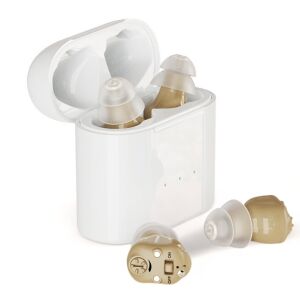 Cyfrowy aparat słuchowy x2 NeoHGS, czysty dźwięk, 40 godzin użytkowania, szybkie ładowanie 1,5 godziny, prosta obsługa, kompaktowa i lekka konstrukcja, zintegrowany wskaźnik poziomu naładowan