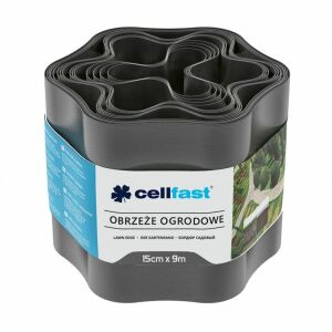Cellfast 15cm x 9m kerti szegély grafit színben - Cellfast