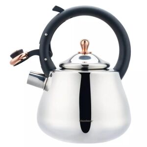 Klausberg KB 7776 sípoló vízforraló, 2,8l, Indukciós, Hőszigetelt nyél, Inox/rózsa arany