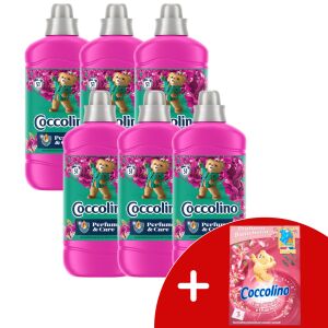 Coccolino Snapdragon & Patchouli płyn do płukania tkanin 6-pak z darmową saszetką zapachową Coccolino - Detergent