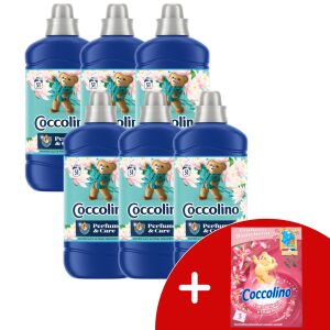 Coccolino Water Lily & Pink Grapefruit balsam de rufe pachet de 6 cu plic parfumat Coccolino gratuit - Gel de spălare, Clătiți și Capsulă de spălare