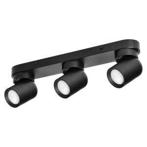 Adviti Spotleuchte Wand und Decke schwarz 3x GU10 malt 119973191 - Adviti